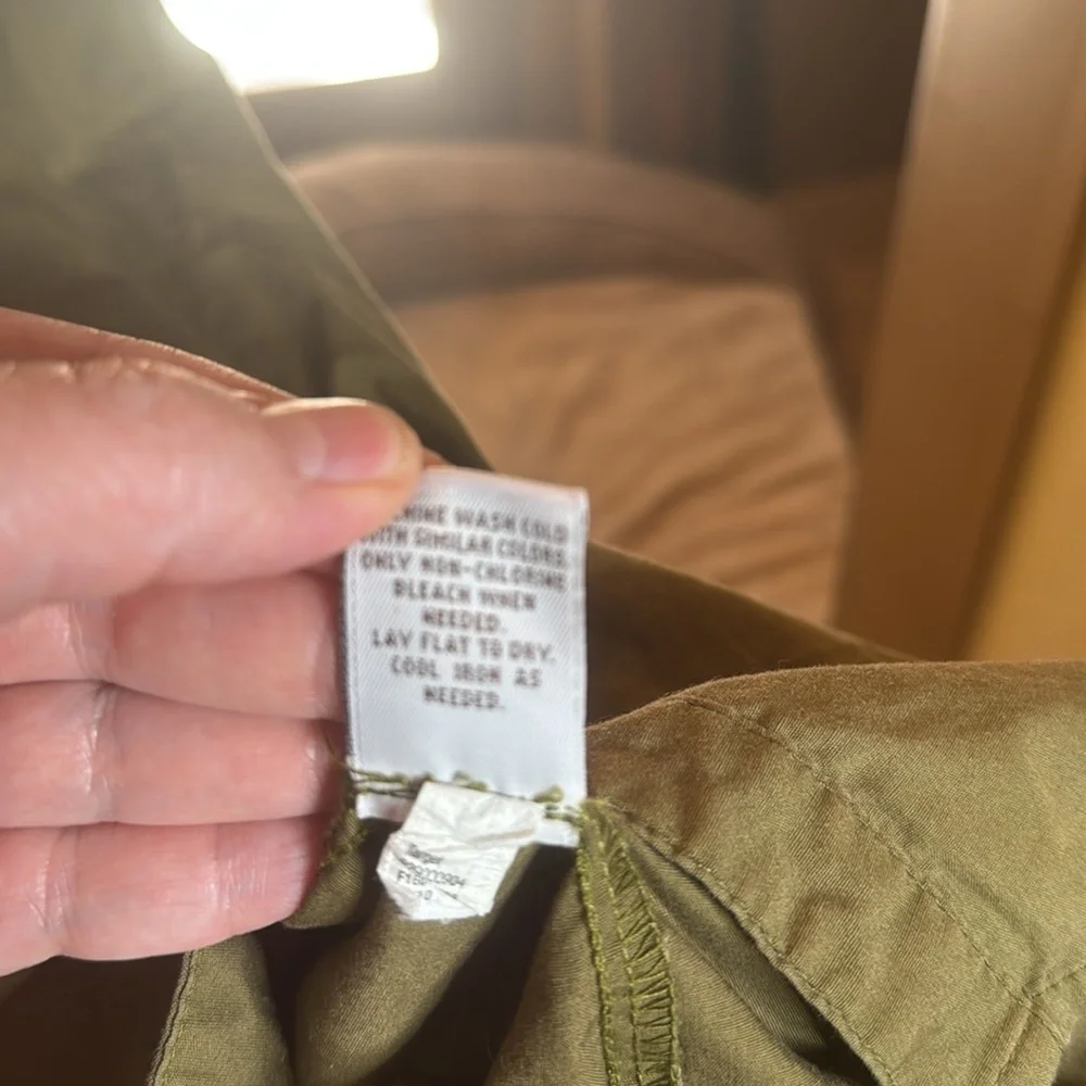 Liz Lange Maternity for Target Utility Dress Olive Green Size Large - Picture 9 of 11